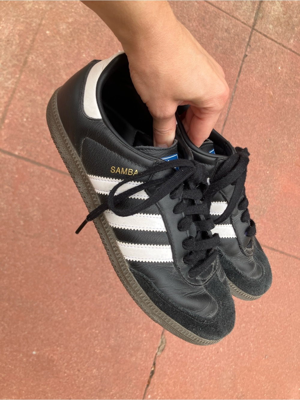 Adidas Black and White Samba Men's Sneakers Size 7
